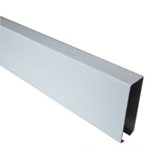 aluminum u-shaped baffle linear tube ceiling with decoration design